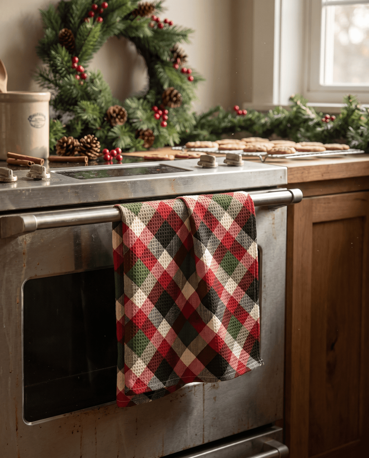Hunter's Plaid Bartender Towel - Absorb-lumen