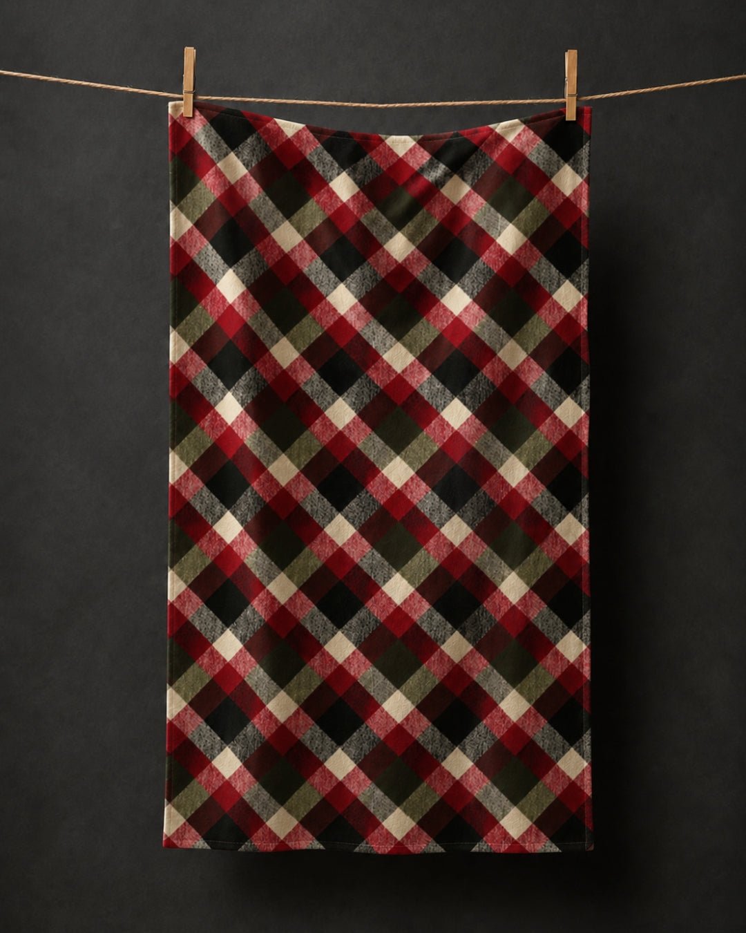 Hunter's Plaid Bartender Towel - Absorb-lumen