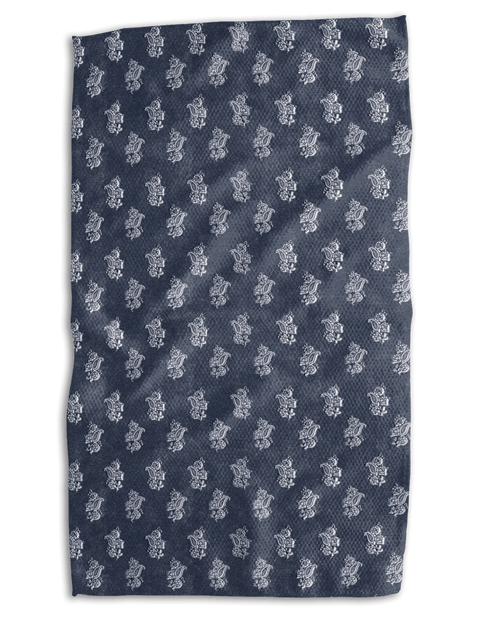 India Flowers 18x30 Work - Harder Double - Sided Towel - Absorb - lumen