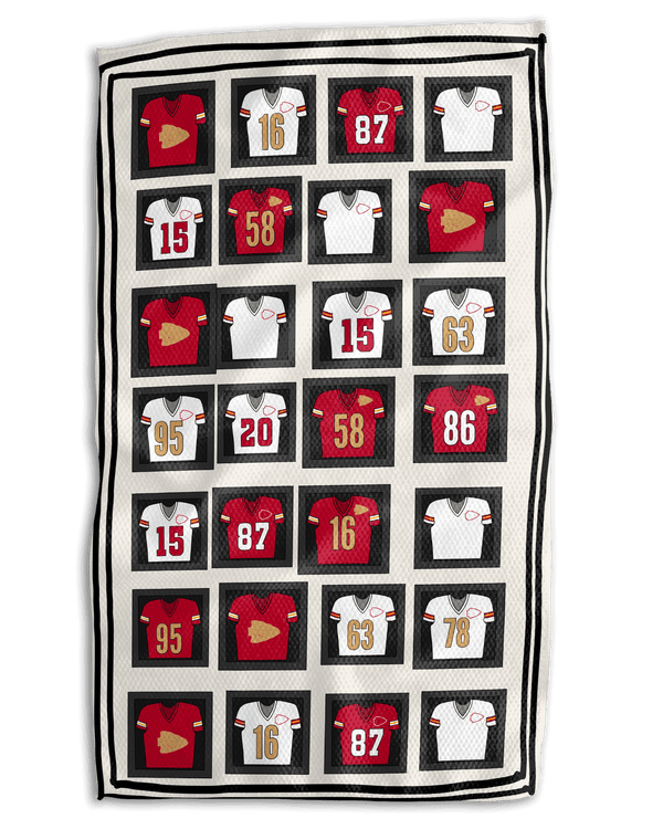 Jersey Hall of Fame KC 18x30 Workharder Double - Sided Towel - Absorb - lumen