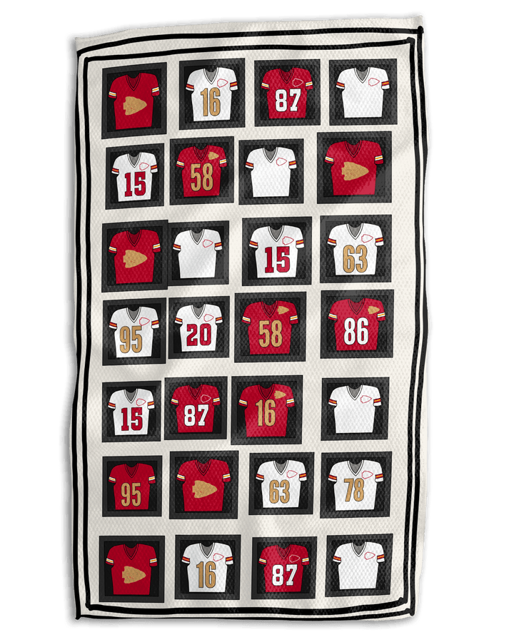 Jersey Hall of Fame KC 18x30 Workharder Double - Sided Towel - Absorb - lumen