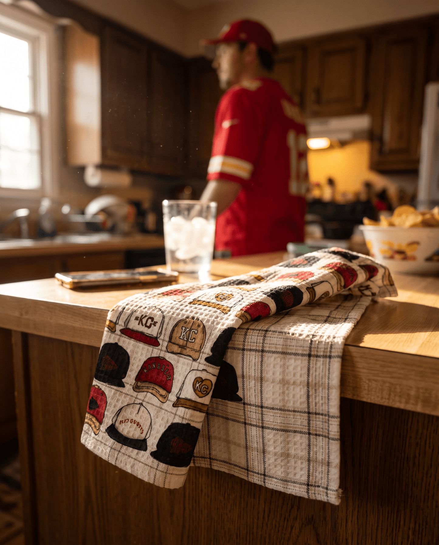 Kansas City Hats Kitchen Towel - Absorb-lumen