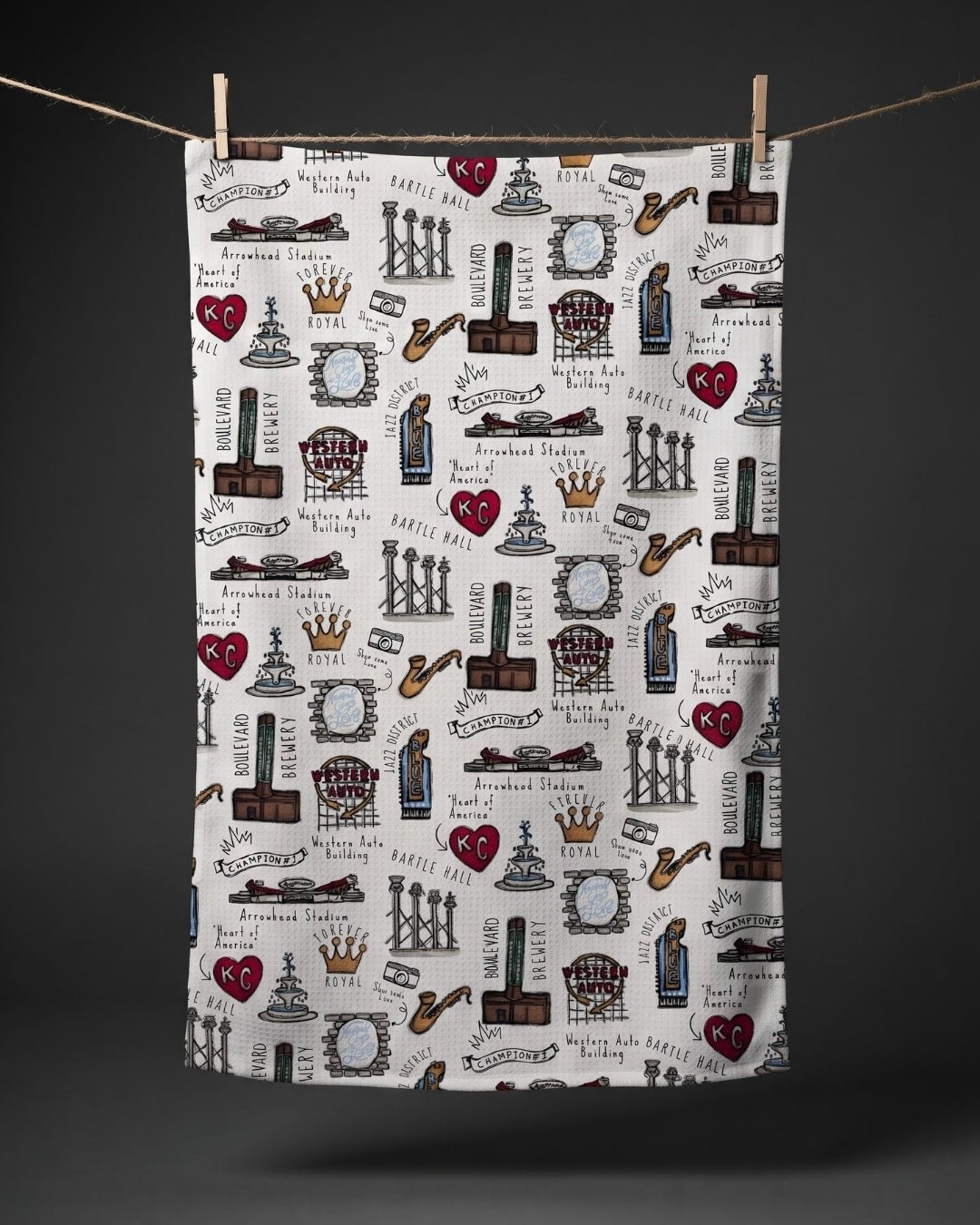 Kansas City Prouder Kitchen Towel - Absorb-lumen