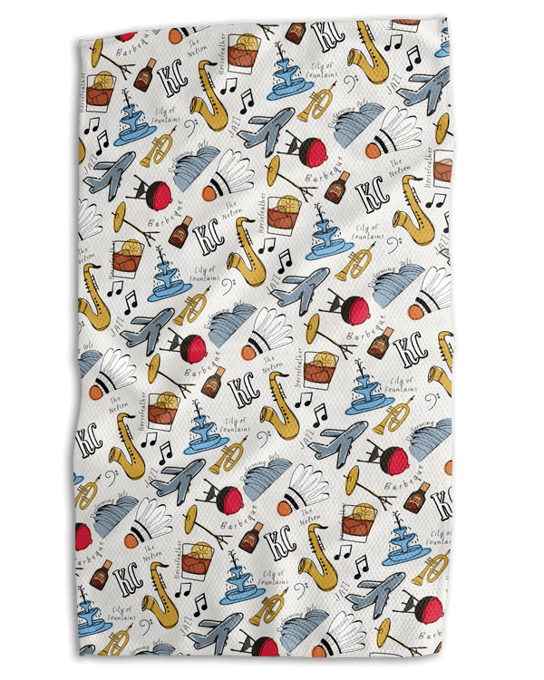 KC All About The Arts 18x30 Work - harder Double - Sided Towel - Absorb - lumen