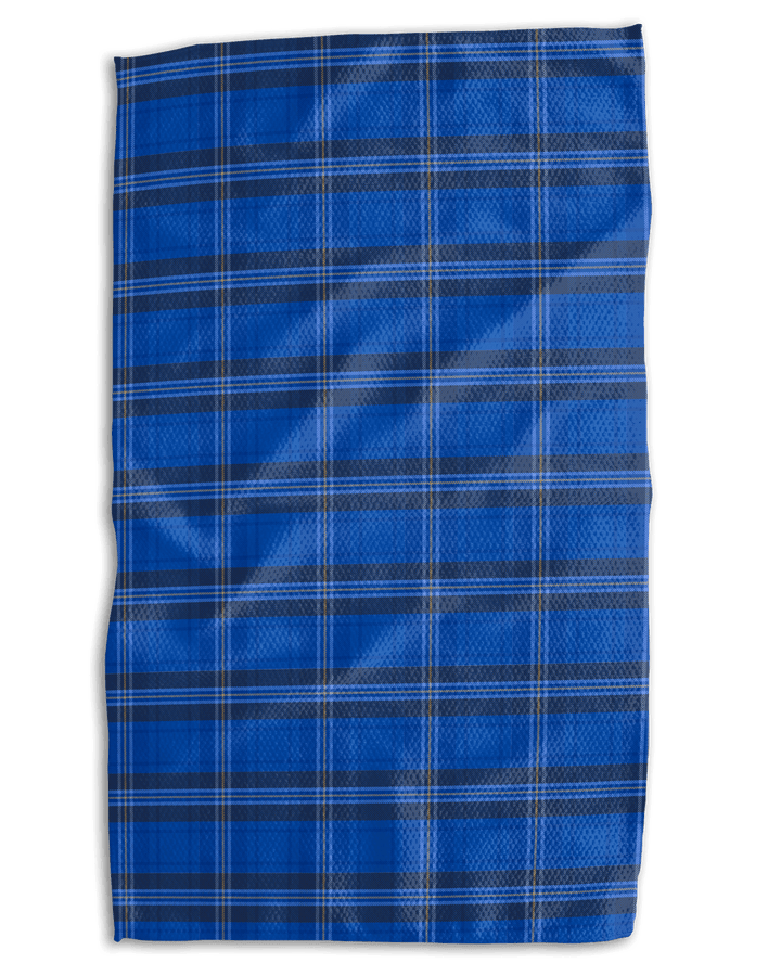 KC Baseball Plaid 18x30 Work - harder Double - Sided Towel - Absorb - lumen