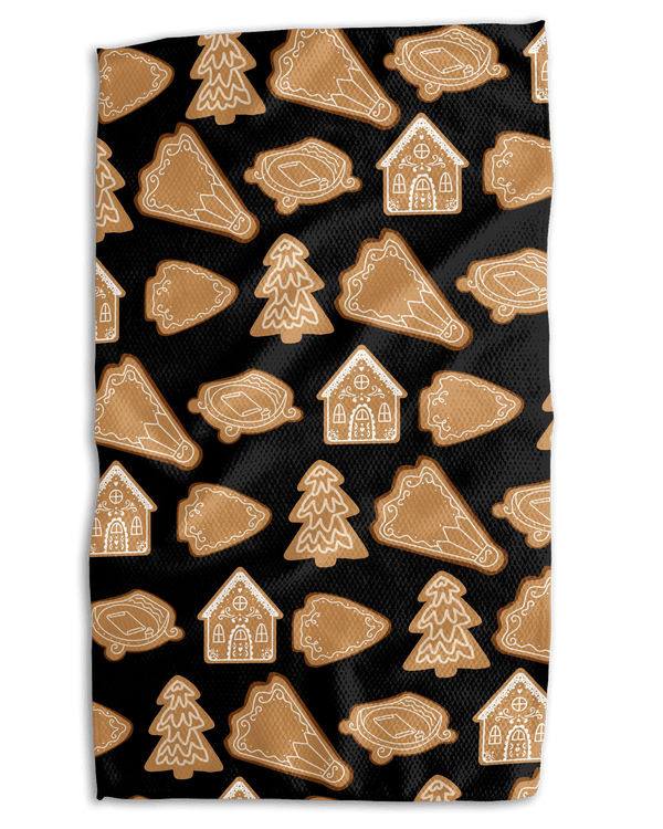 KC Christmas Cookies 18x30 Work - Harder Double - Sided Towel - Absorb - lumen