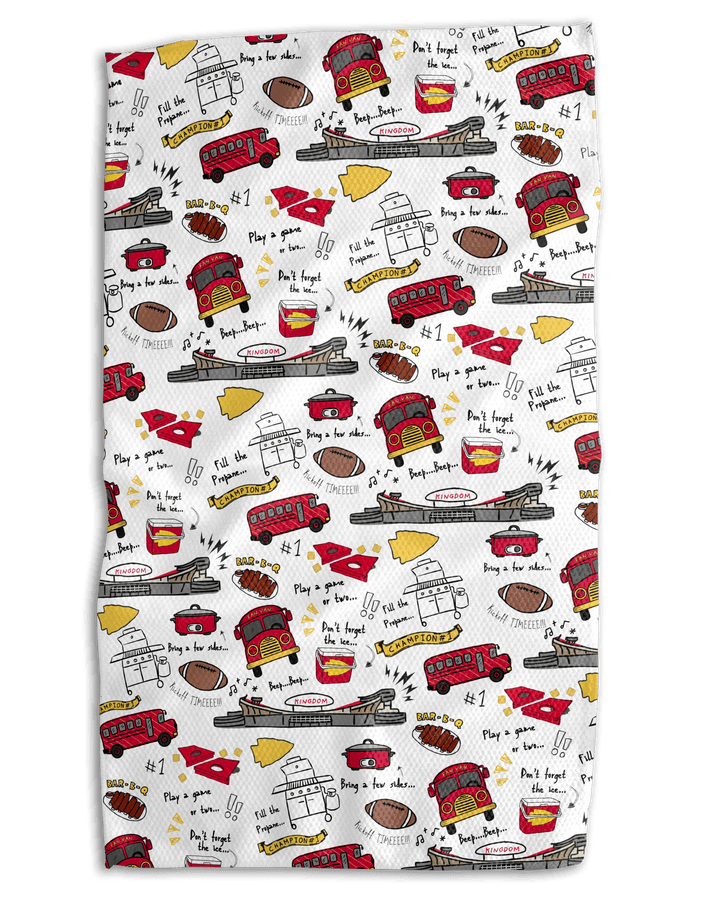 KC Fan Van Plaid 18x30 Work - Harder Double - Sided Towel - Absorb - lumen