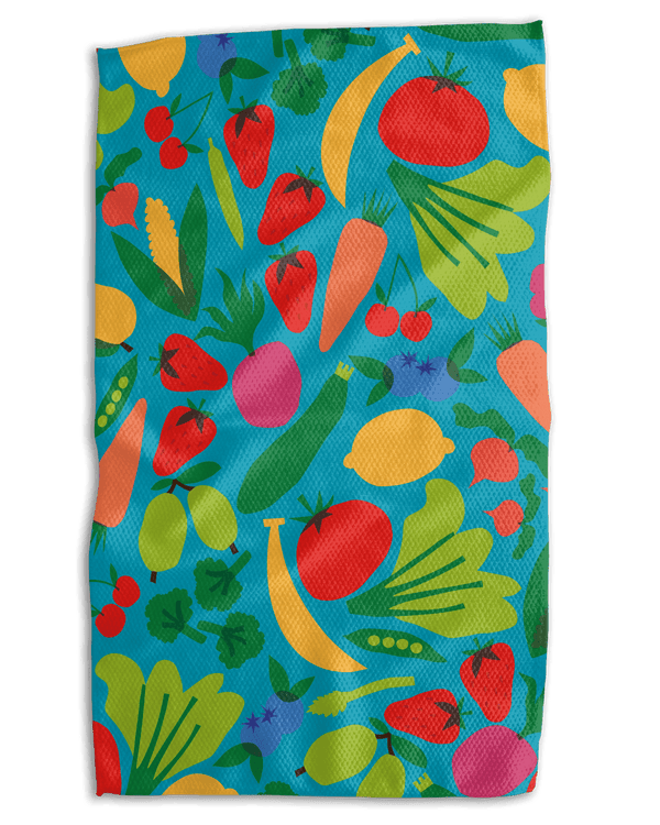 KC Fruit Market 18x30 Work - harder Double - Sided Towel - Absorb - lumen