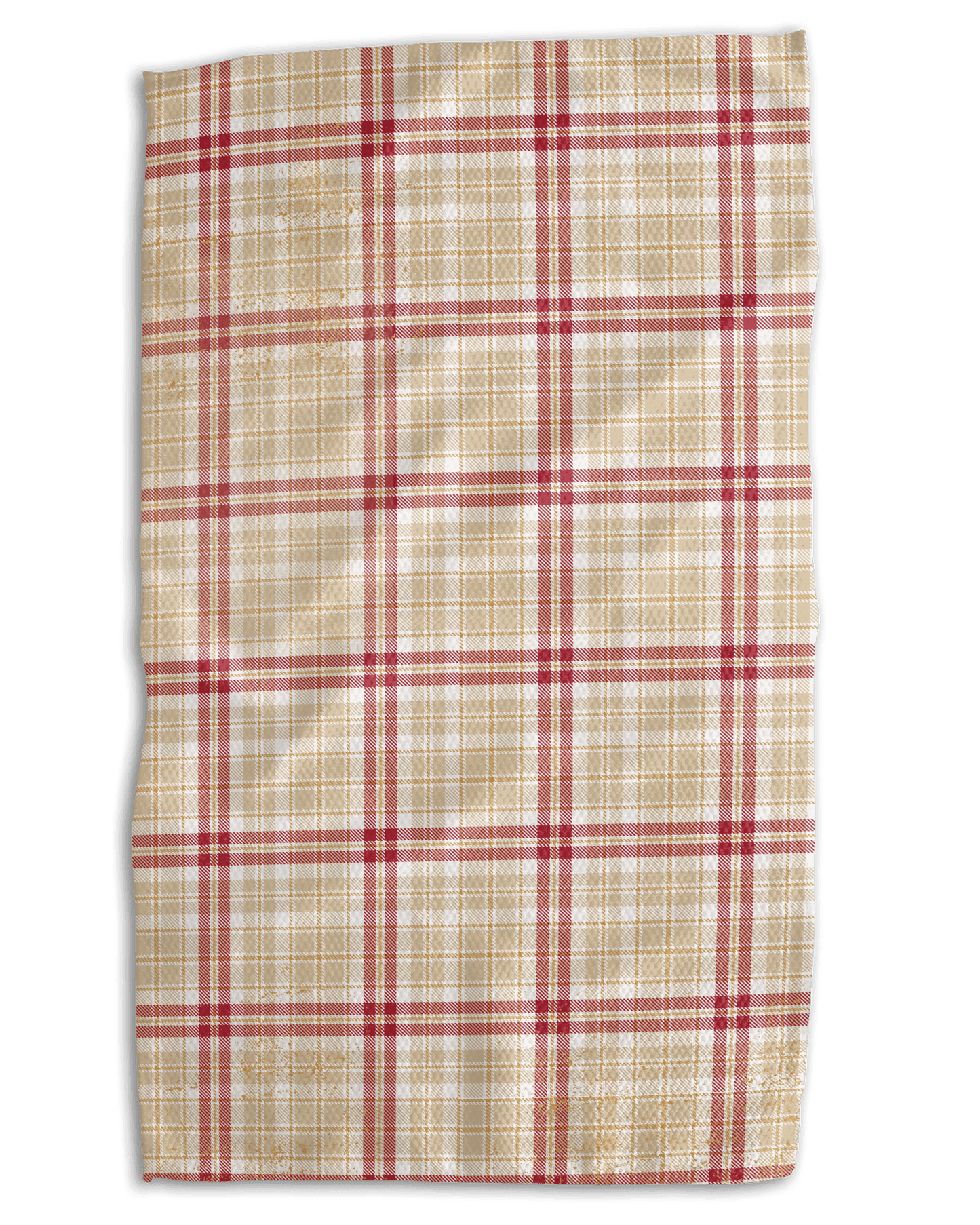 KC Neutral Plaid Kitchen Towel - Absorb-lumen