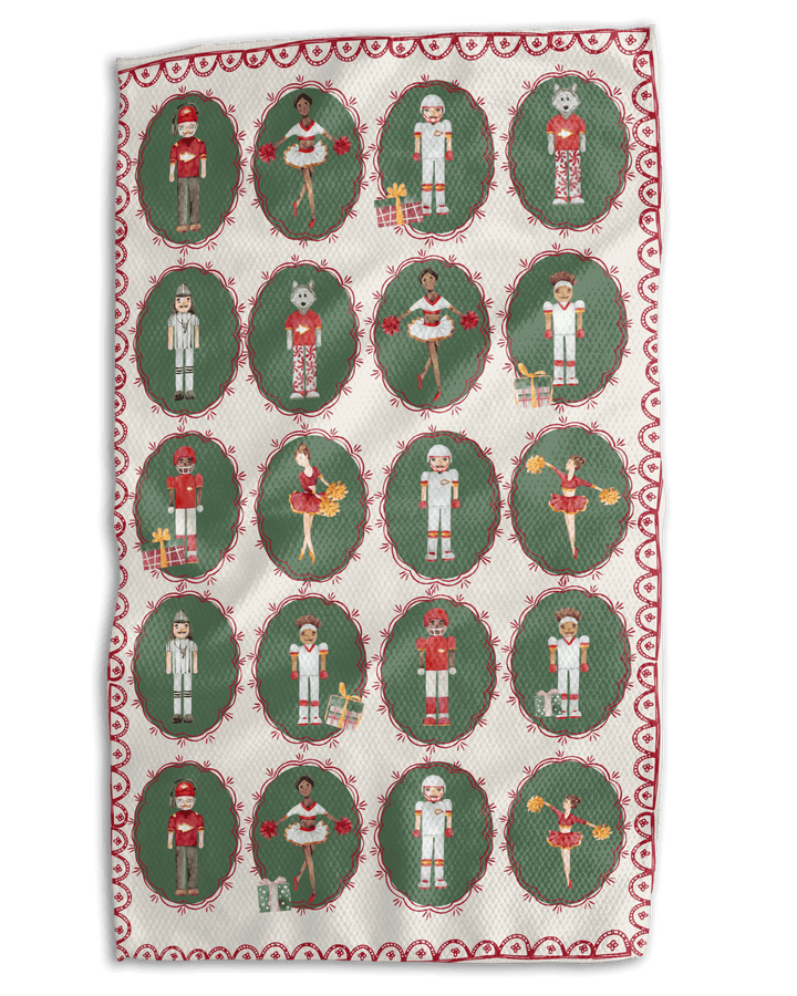 KC Nutcracker Line - up 18x30 Work - harder Double - Sided Towel - Absorb - lumen