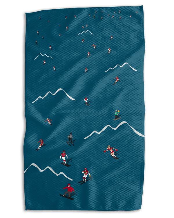 KC Skier 18x30 Work - harder Double - Sided Towel - Absorb - lumen