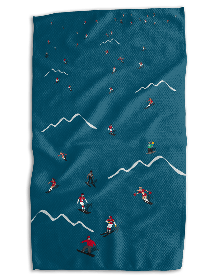 KC Skier 18x30 Work - harder Double - Sided Towel - Absorb - lumen