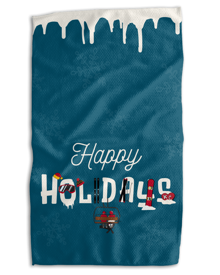 KC Skier 18x30 Work - harder Double - Sided Towel - Absorb - lumen