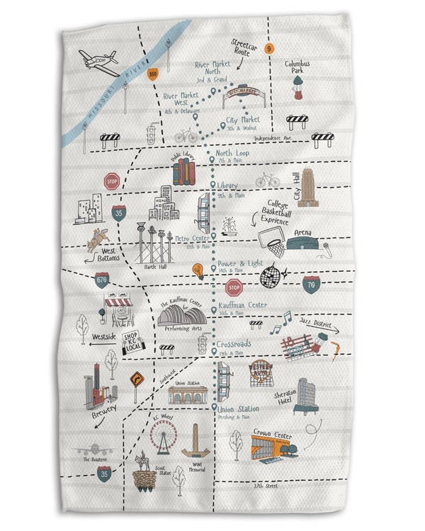 KC Vintage Map 18x30 Work - harder Double Sided - Absorb - lumen