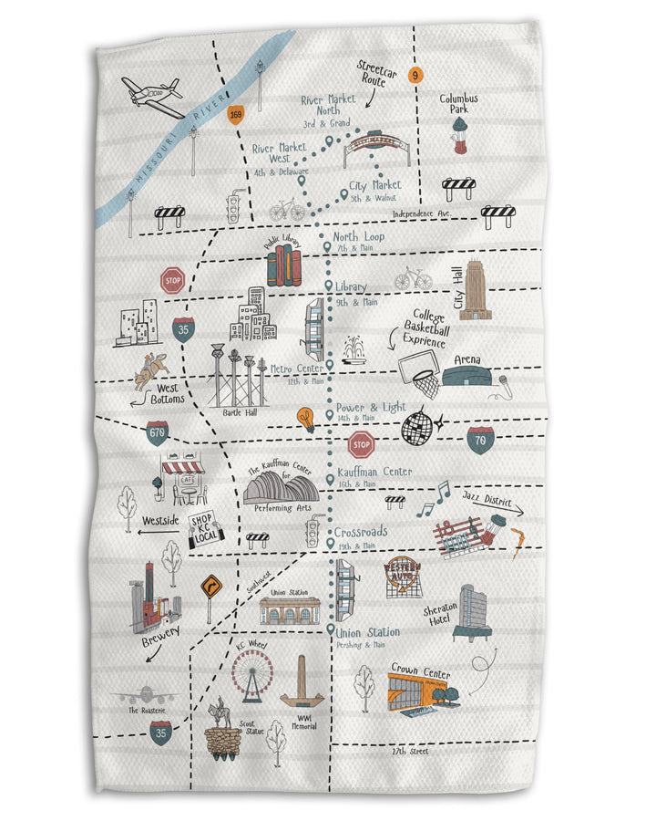 KC Vintage Map 18x30 Work - Harder Single Sided - Absorb - lumen