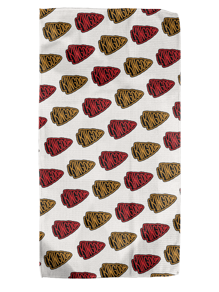 Kingdom Arrows Cream 12x24 Bartender Double - Sided Towel - Absorb - lumen