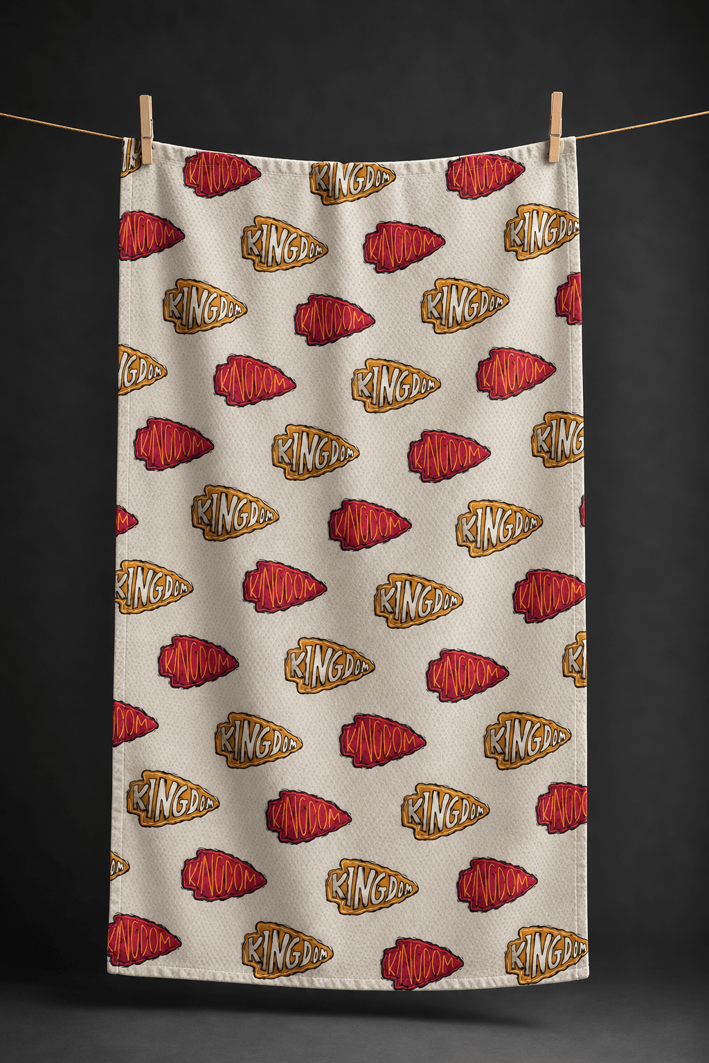 Kingdom Arrows Tan Kitchen Towel - Absorb-lumen