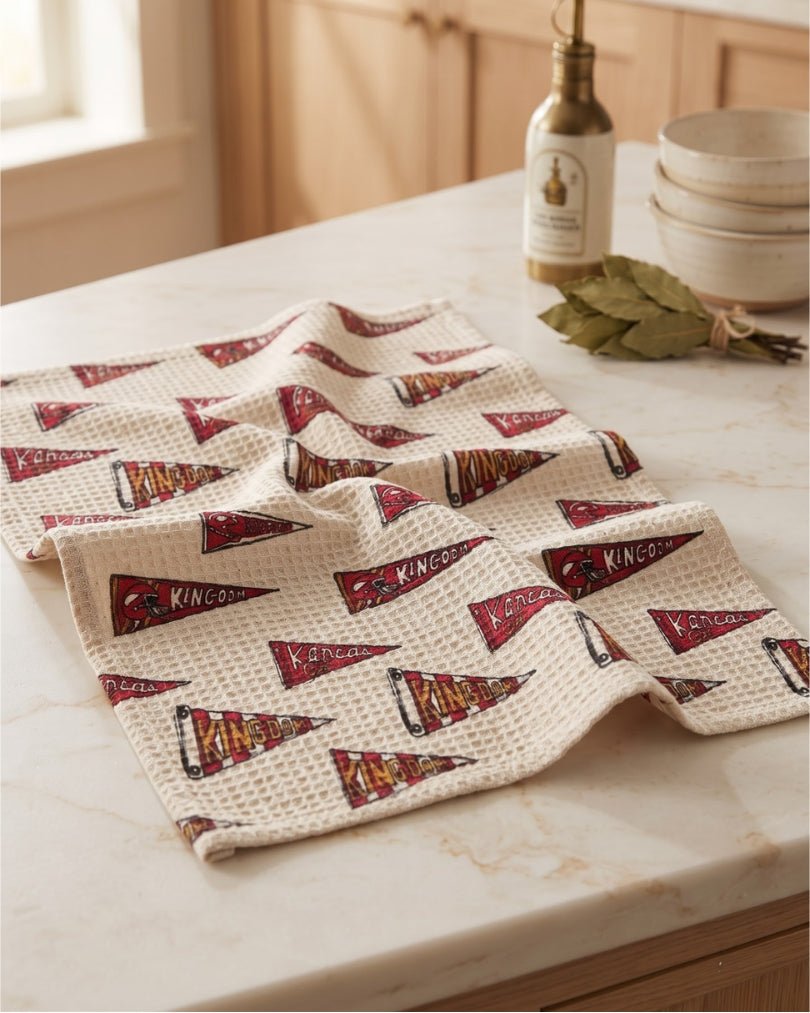 Kingdom Felt Flags Kansas City Kitchen Towel - Absorb-lumen