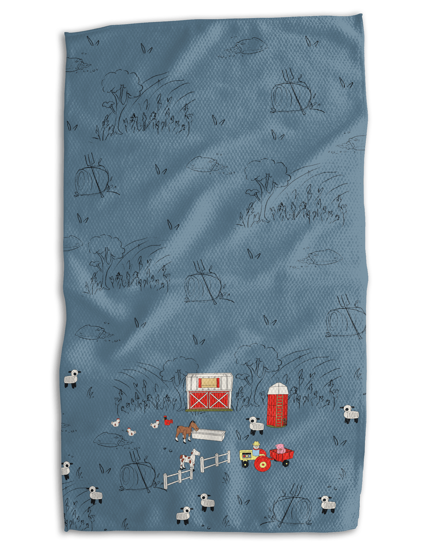Lil' People Farm Kitchen Towel - Absorb - lumen