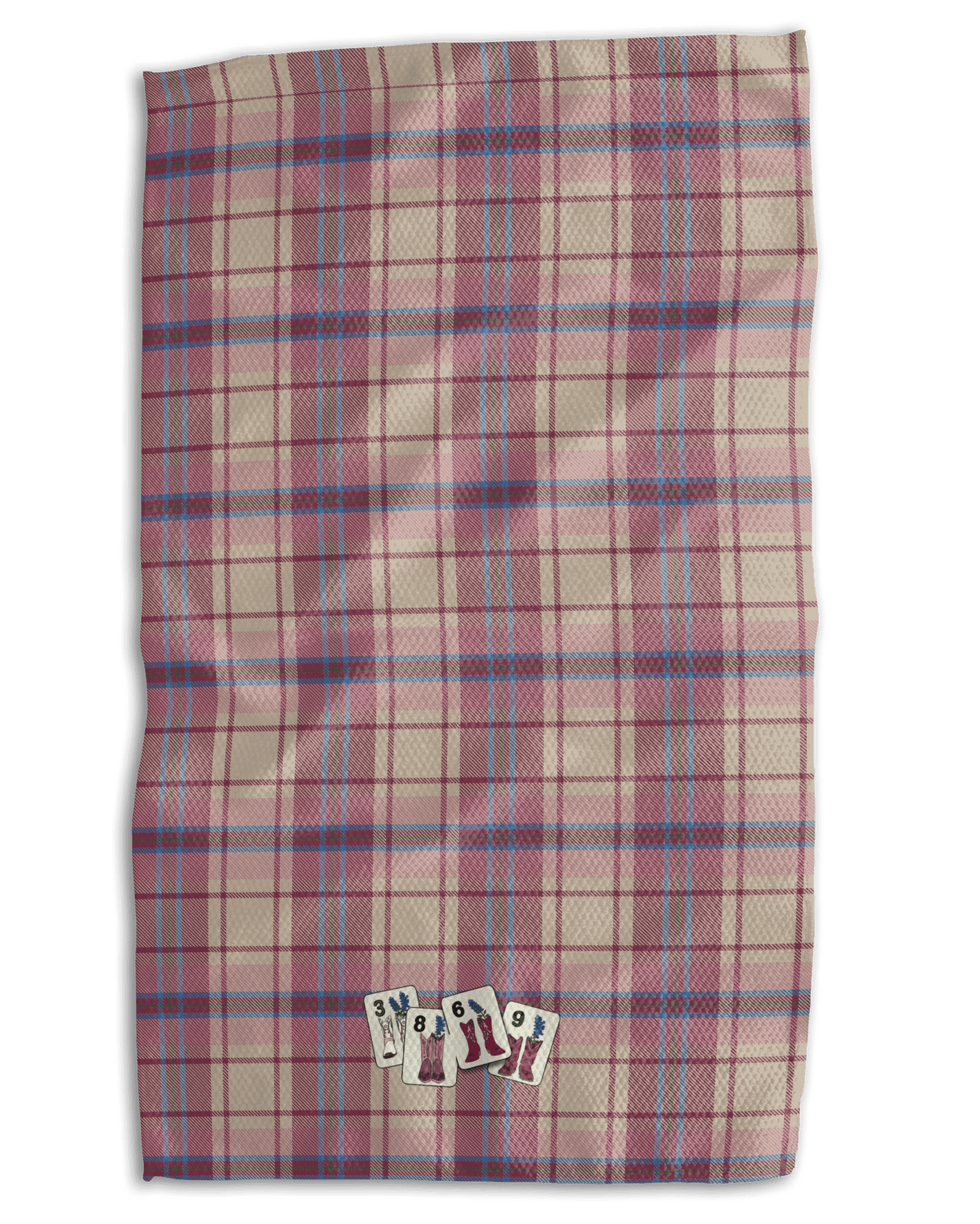 Mahjong Cowboy Boots Kitchen Towel - Absorb - lumen