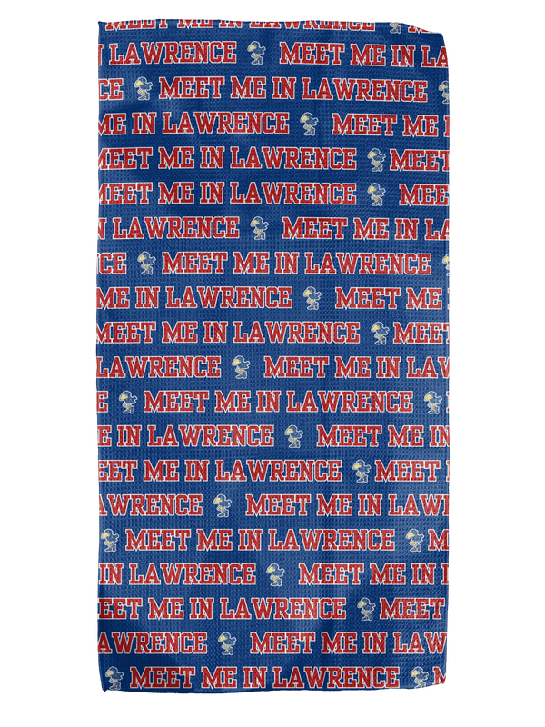 Meet Me in Lawrence 12x24 Bartender Double - Sided Towel - Absorb - lumen