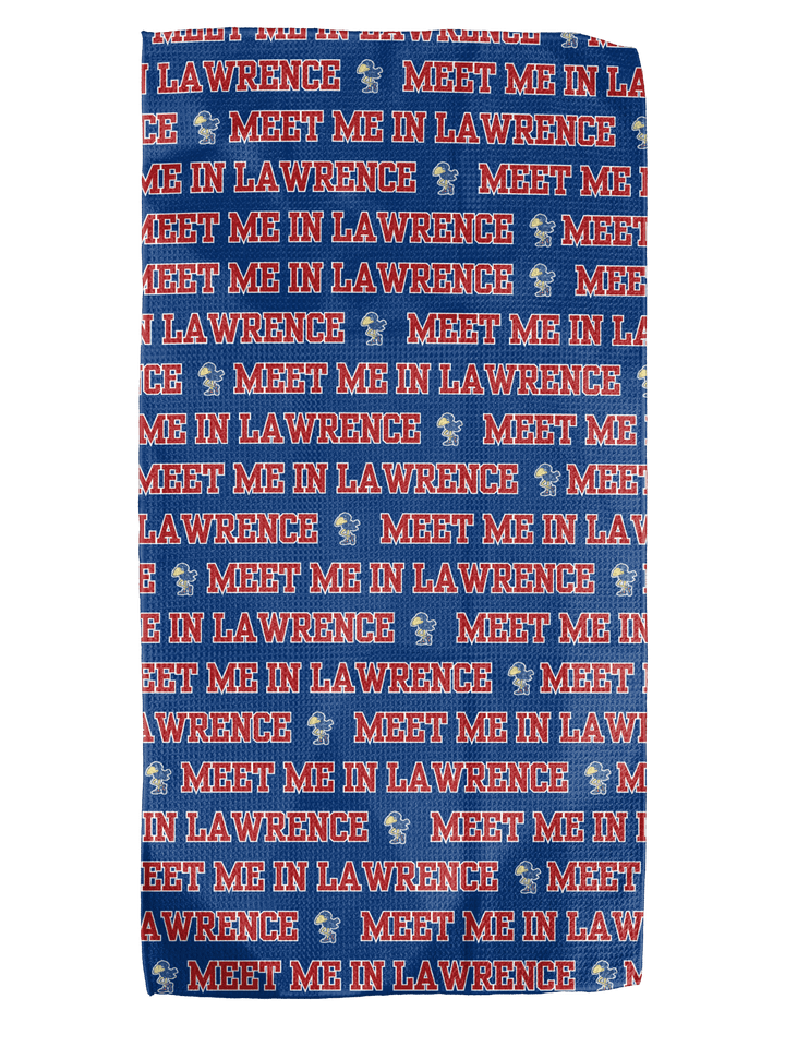 Meet Me in Lawrence 12x24 Bartender Double - Sided Towel - Absorb - lumen