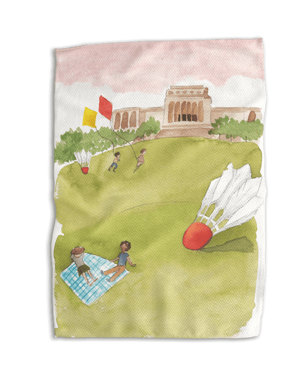 Mill Creek Painting 18x30 Work - Harder Double - Sided Towel - Absorb - lumen