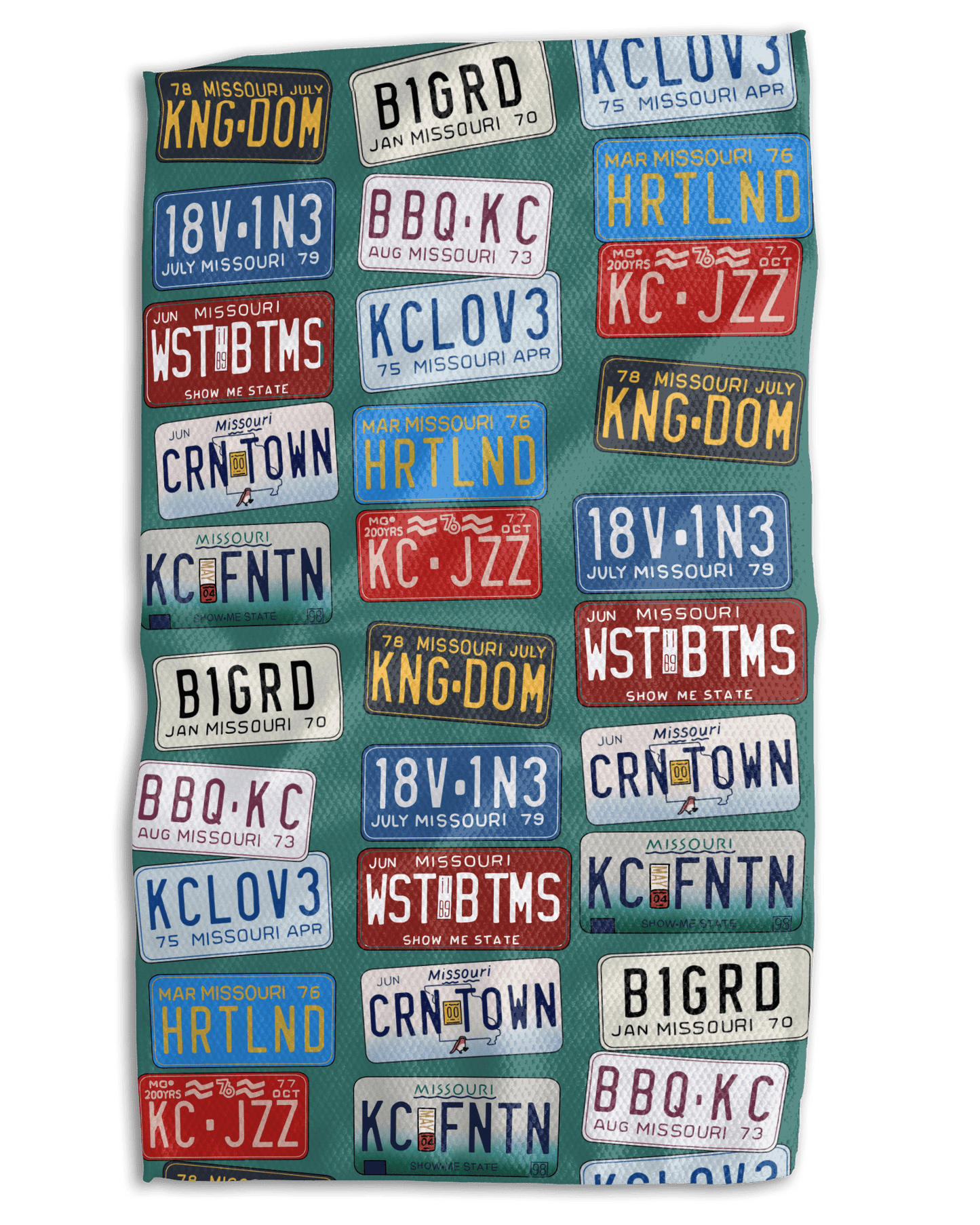 Missouri Plates Kitchen Towel - Absorb - lumen