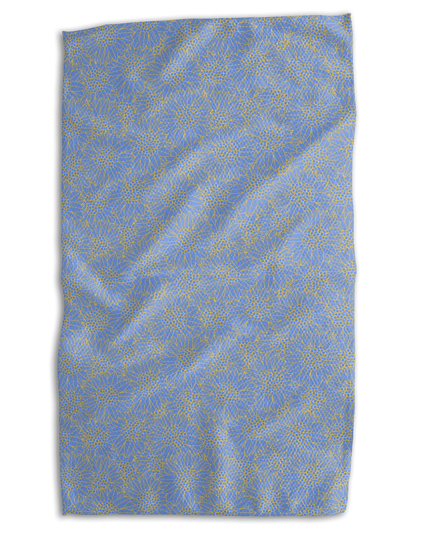 Modern Sunflowers 18x30 Work - harder Double - Sided Towel - Absorb - lumen