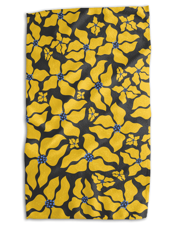 Modern Sunflowers 18x30 Work - harder Double - Sided Towel - Absorb - lumen