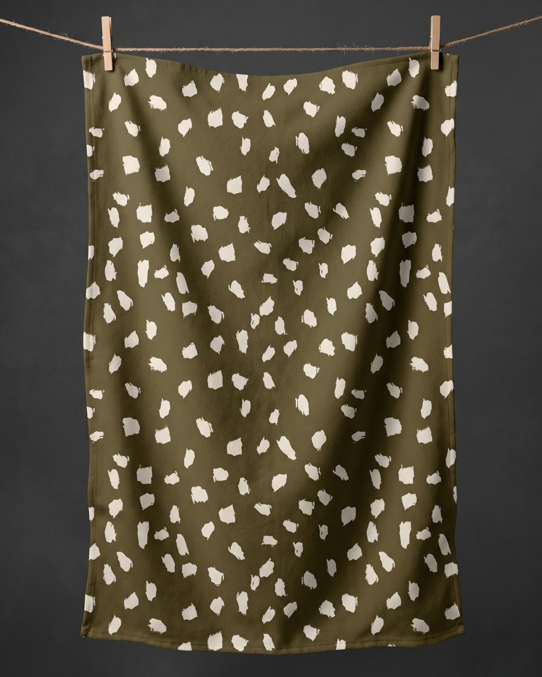 Olive Speckled Bartender Towel - Absorb-lumen