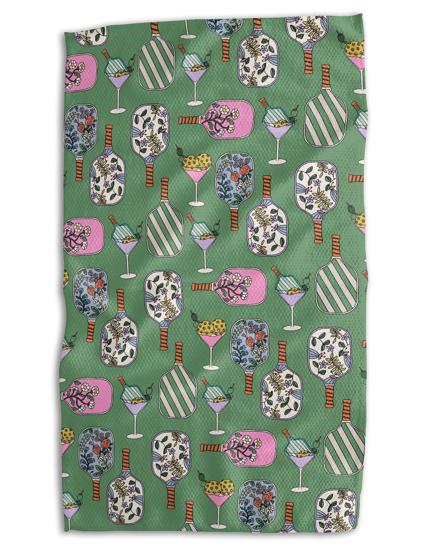 Pickle Ball 18x30 Work - harder Double - Sided Towel - Absorb - lumen