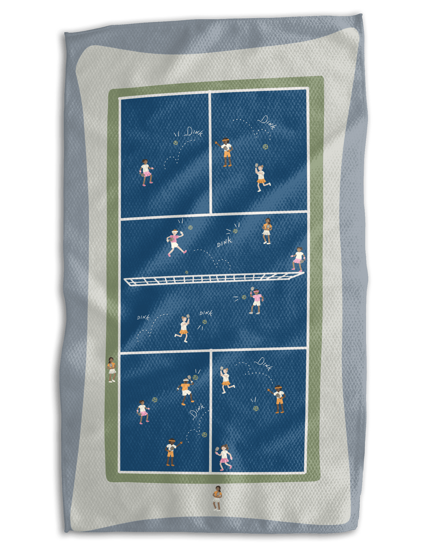 Pickleball Court Kitchen Towel - Absorb - lumen