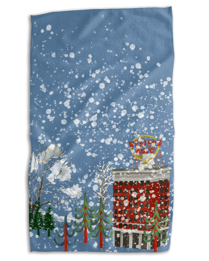 Picture Perfect KC Christmas 18x30 Work - harder Double - Sided Towel - Absorb - lumen