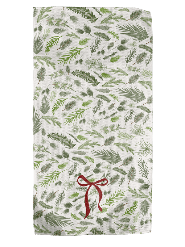 Plain Neath The Wreath 12x24 Bartender Double - Sided Towel - Absorb - lumen
