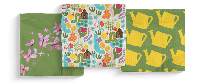Powell Garden Double - Sided Dish Cloth Sets - Absorb - lumen
