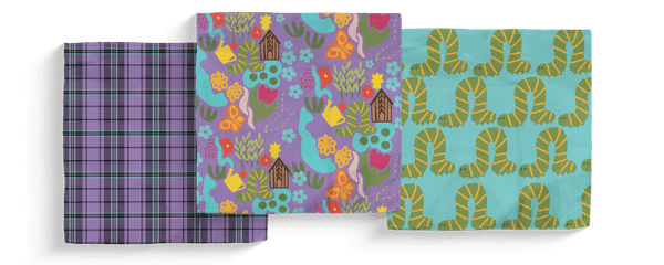 Powell Garden Double - Sided Dish Cloth Sets - Absorb - lumen