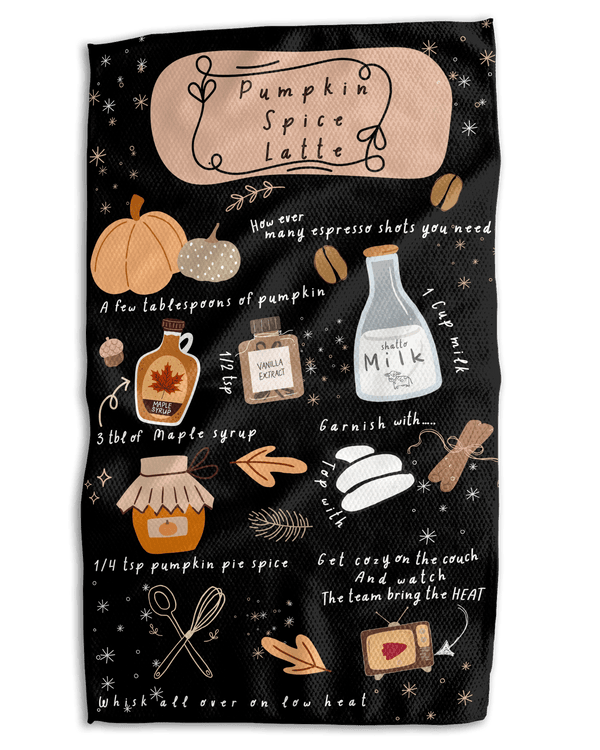 Pumpkin Spice K 18x30 Work - harder Double - Sided Towel - Absorb - lumen