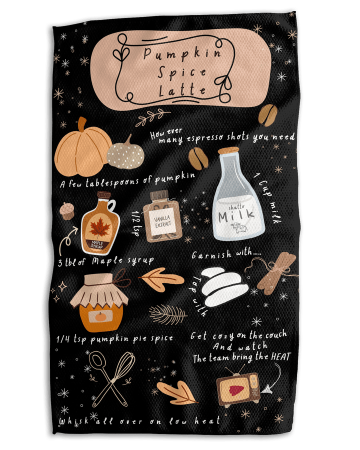 Pumpkin Spice K 18x30 Work - harder Double - Sided Towel - Absorb - lumen