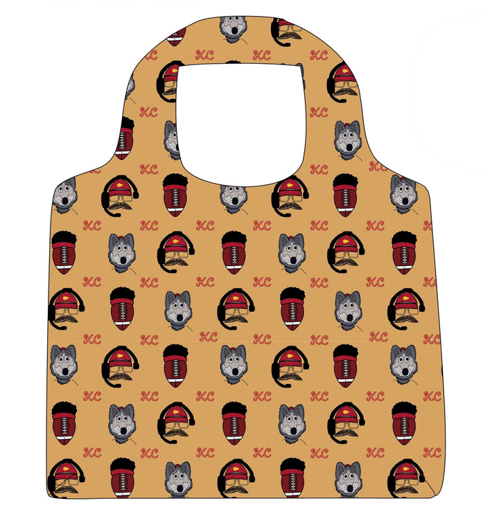 Reusable Grocery Bag Wolf n Red - Absorb - lumen