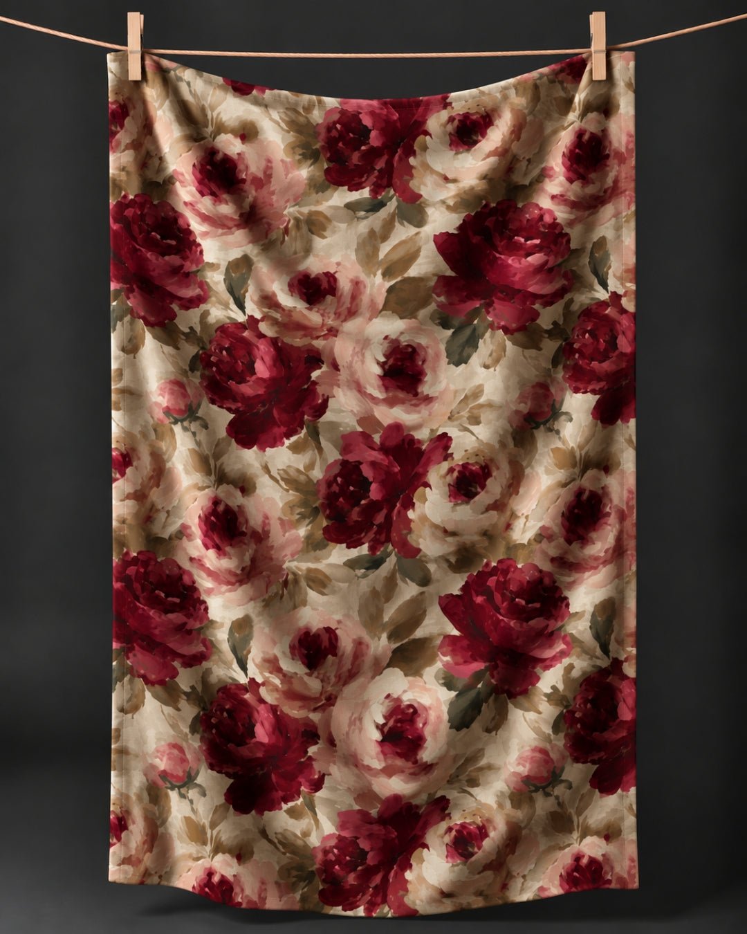 Romantic Rose Kitchen Towel - Absorb-lumen