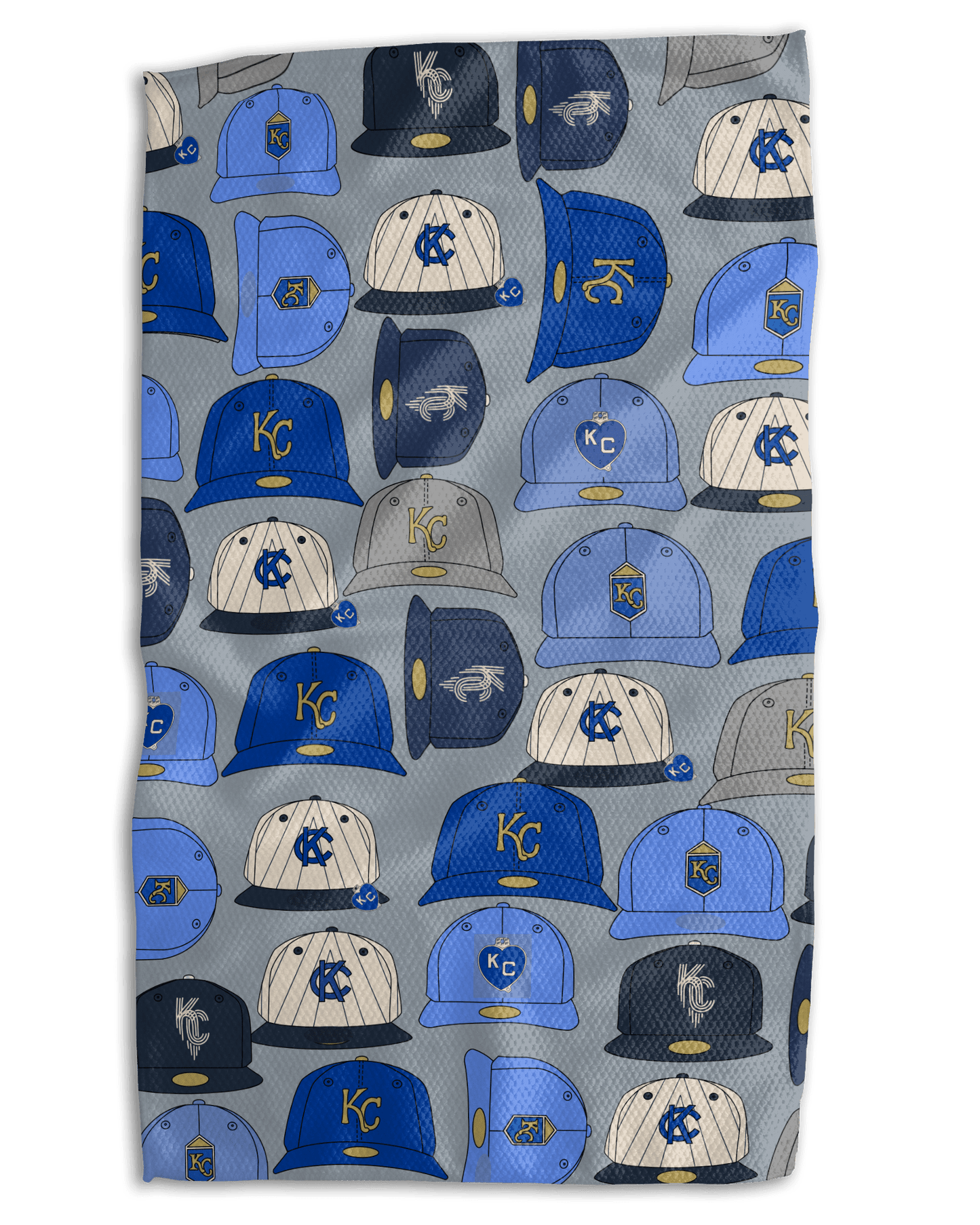 Royal Vintage Baseball Hats Kitchen Towel - Absorb - lumen