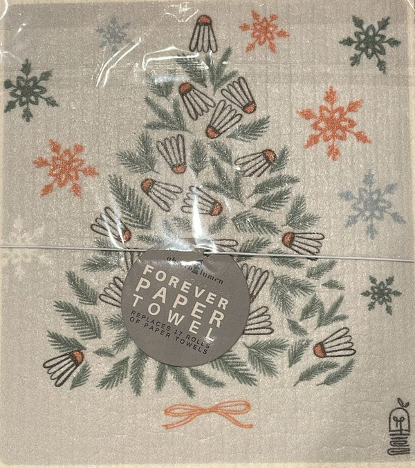 Shuttlecock Christmas Forever Paper Towel - Absorb - lumen