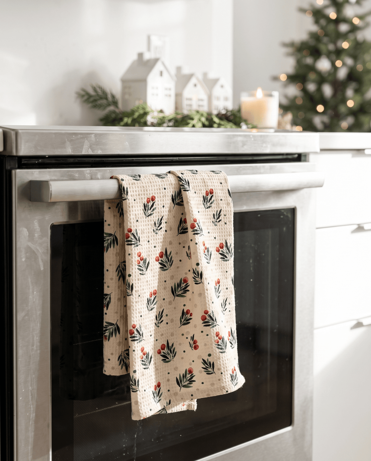 Simple Mistletoe Kitchen Towel - Absorb-lumen