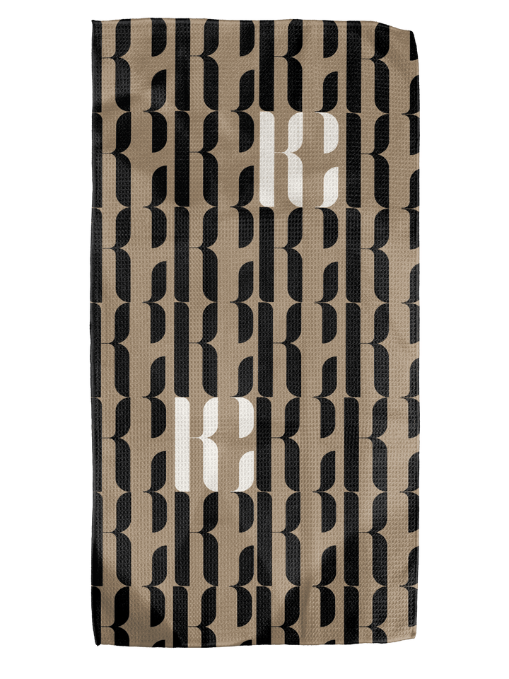 Sketch KC Khaki 12x24 Bartender Double - Sided Towels - Absorb - lumen