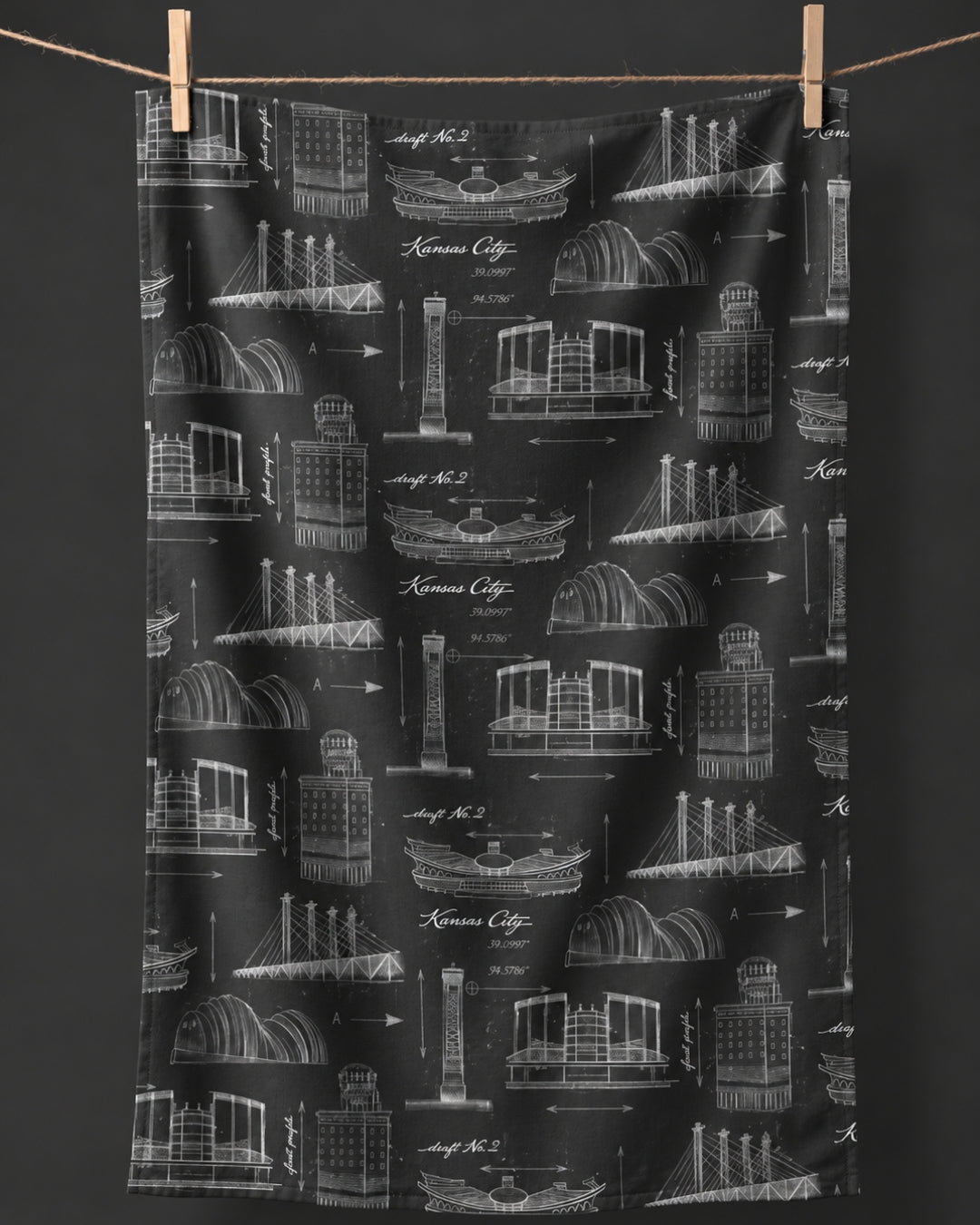 Sketch KC Kitchen Towel - Absorb-lumen