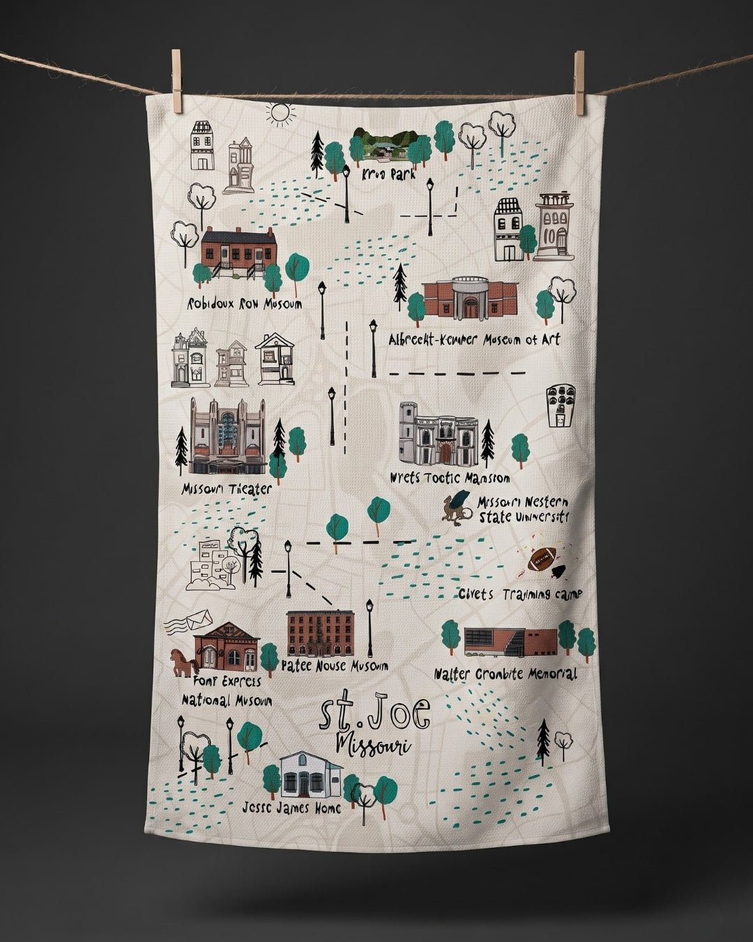 St. Joe Night Kitchen Towel - Absorb-lumen
