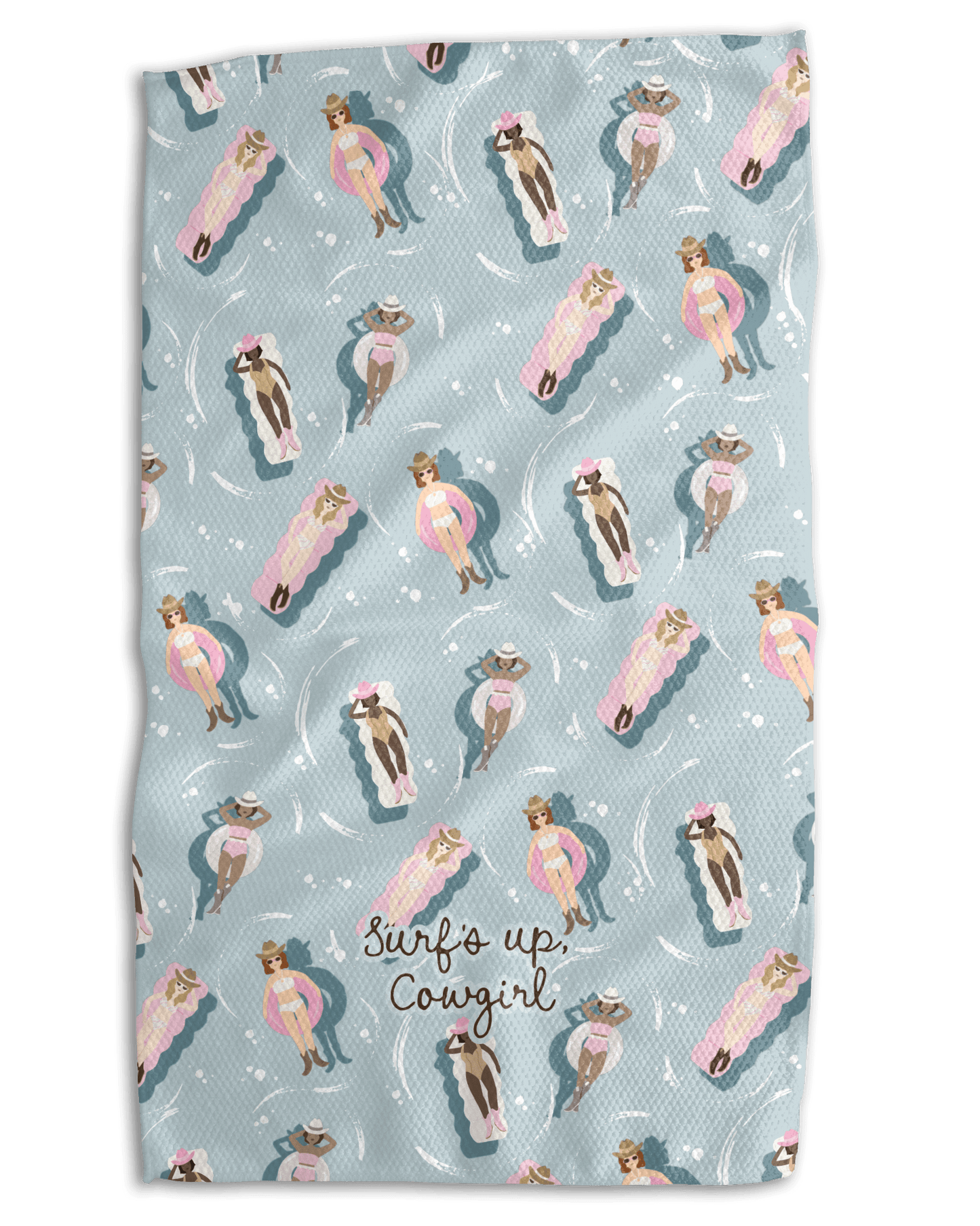 Surfs Up Cowgirl Kitchen Towel - Absorb - lumen