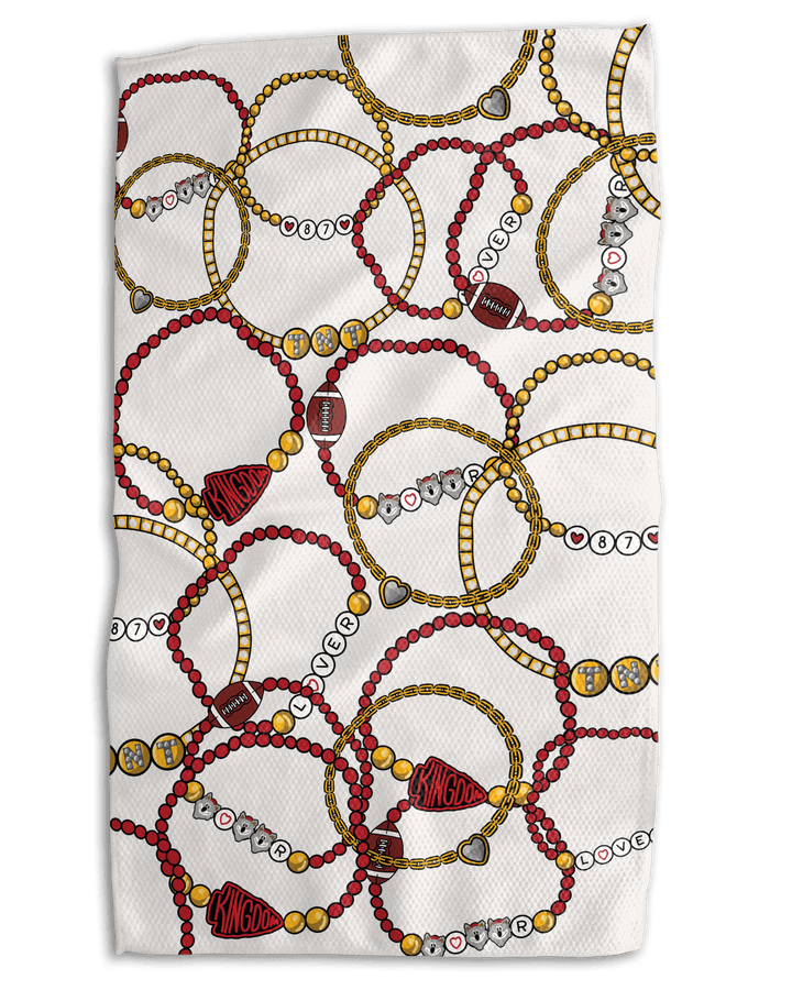 Swifties At The Game 18x30 Work - harder Double - Sided Towel - Absorb - lumen