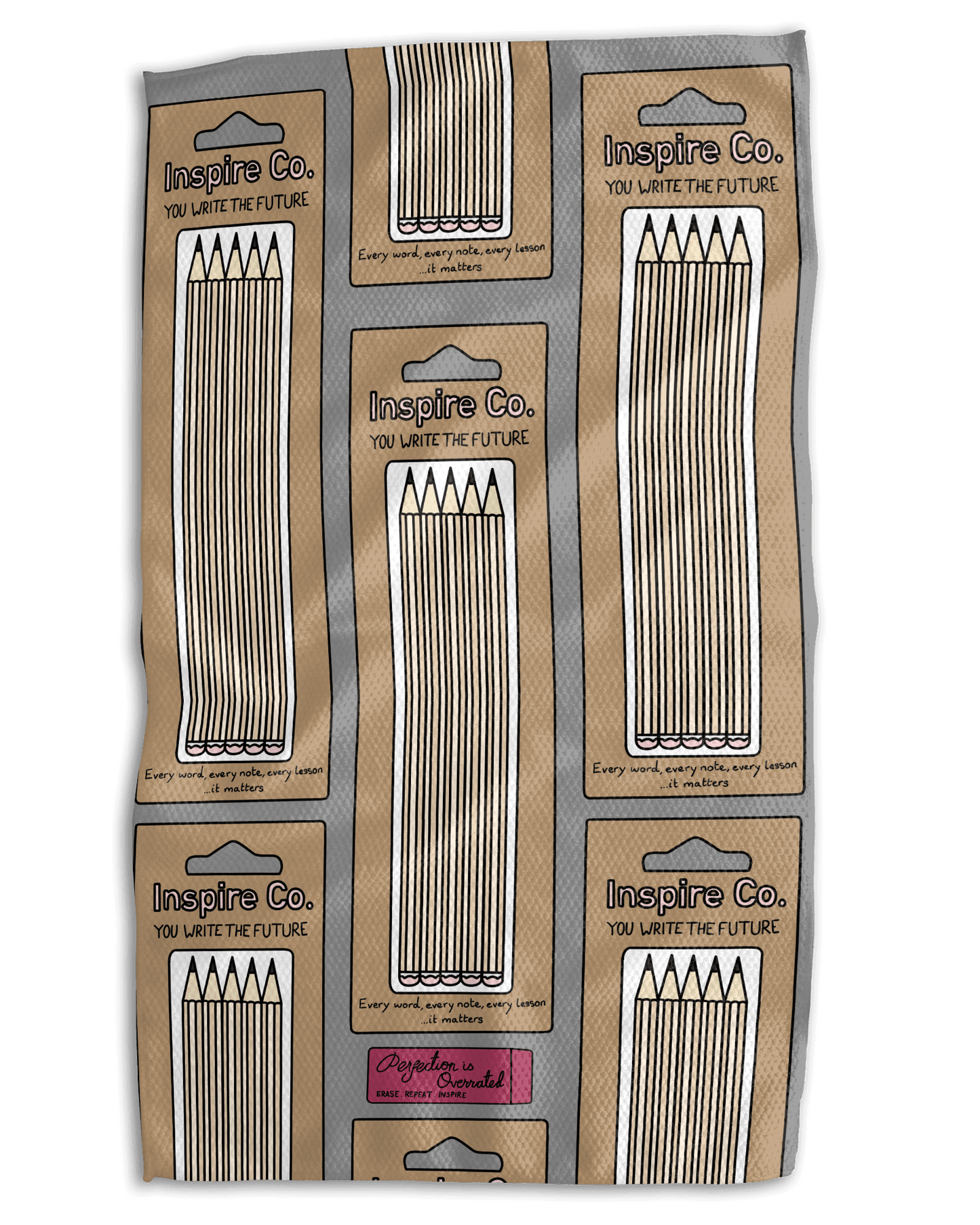 Teacher Appreciation 18x30 Work - harder Double - Sided Towel - Absorb - lumen